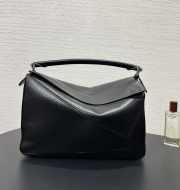 Uubags Loewe large Puzzle Edge bag in black classic calfskin 32.5x14.5x23.5cm - 1