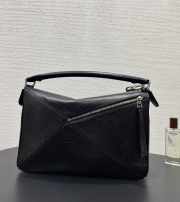 Uubags Loewe large Puzzle Edge bag in black classic calfskin 32.5x14.5x23.5cm - 5