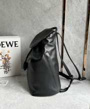 Uubags Loewe Flamenco backpack in black shiny supple calfskin 36x16x40cm - 2