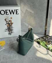 Uubags Loewe Puzzle Fold pouch in green shiny nappa calfskin 23x6.5x15.5cm - 3