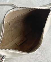 Uubags Loewe Puzzle Fold pouch in white shiny nappa calfskin 23x6.5x15.5cm - 2