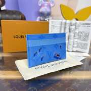 Uubags Louis Vuitton M14862 Double Card Wallet In Blue Lagoon 11x7x1.5cm - 6