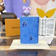 Uubags Louis Vuitton M14881 Know Pocket Organizer Wallet Pool Blue 7.5x11.1x1cm - 4