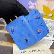 Uubags Louis Vuitton M14881 Know Pocket Organizer Wallet Pool Blue 7.5x11.1x1cm - 3