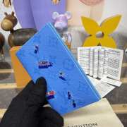 Uubags Louis Vuitton M14876 Passport Wallet In Pool Blue 10x14x2.5cm - 2