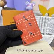 Uubags Louis Vuitton M14883 Know Pocket Organizer Wallet Tennis Clay Orange 7.5x11.1x1cm - 3