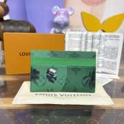 Uubags Louis Vuitton M14863 Double Card Holder In Golf Green 11x7x1.5cm - 6