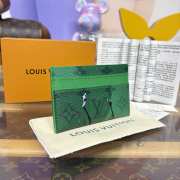 Uubags Louis Vuitton M14863 Double Card Holder In Golf Green 11x7x1.5cm - 5