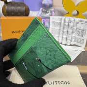 Uubags Louis Vuitton M14863 Double Card Holder In Golf Green 11x7x1.5cm - 3