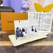 Uubags Louis Vuitton M14864 Double Card Holder Ski White 11x1.5x7cm - 6