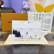 Uubags Louis Vuitton M14864 Double Card Holder Ski White 11x1.5x7cm - 5