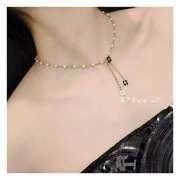 Uubags Chanel Necklace Metal, Glass pearls, High quality resin & Stone beads  - 2