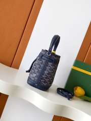 Uubags Goyard Petit Flot Bucket Bag Navy Blue 23x14.5x17cm - 6