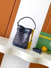 Uubags Goyard Petit Flot Bucket Bag Navy Blue 23x14.5x17cm - 4