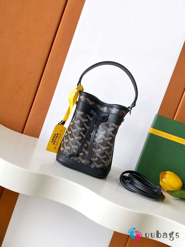 Uubags Goyard Petit Flot Bucket Bag Black 23x14.5x17cm - 1