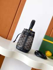 Uubags Goyard Petit Flot Bucket Bag Black 23x14.5x17cm - 5