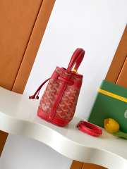Uubags Goyard Petit Flot Bucket Bag Red 23x14.5x17cm - 6