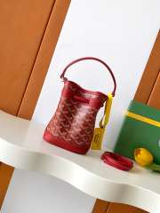 Uubags Goyard Petit Flot Bucket Bag Red 23x14.5x17cm - 5
