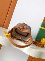 Uubags Goyard Petit Flot Bucket Bag Brown/Black 23x14.5x17cm - 5