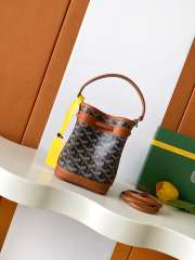 Uubags Goyard Petit Flot Bucket Bag Brown/Black 23x14.5x17cm - 3