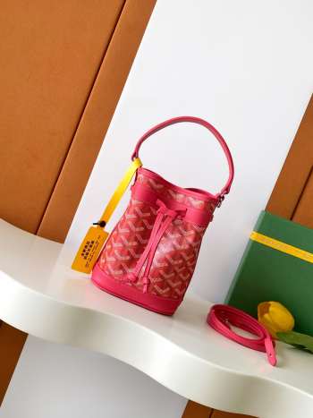 Uubags Goyard Petit Flot Bucket Bag Pink 23x14.5x17cm