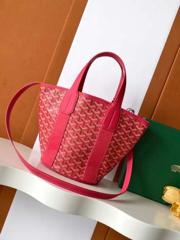 Uubags Goyard Belharra PM bag in fuchsia 18x14x24cm