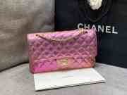 Uubags Chanel Classic Small Flap Bag Iridescent Pink Lambskin 25cm - 6