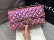 Uubags Chanel Classic Small Flap Bag Iridescent Pink Lambskin 25cm - 5