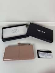 Uubags Prada leather pouch in rosy blush 20x10cm - 6