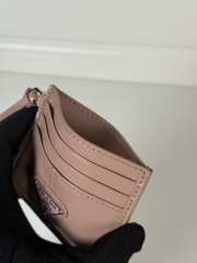 Uubags Prada leather card holder in rosy blush 11.2x8.5cm - 2