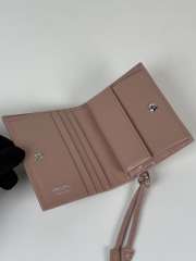 Uubags Prada small leather wallet in rosy blush 8.5x10cm  - 4