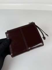 Uubags Prada Soft Look Leather Wallet In Dark Brown 10x8.5cm - 5