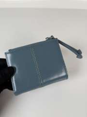 Uubags Prada Soft Look Leather Wallet In Blue 10x8.5cm - 2