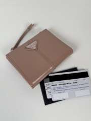 Uubags Prada Soft Look Leather Wallet In Rosy Blush 10x8.5cm - 6