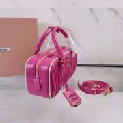 Uubags Miu Miu Arcadie matelassé nappa leather bag in pink 22x10.5x7.5cm - 2