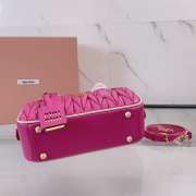 Uubags Miu Miu Arcadie matelassé nappa leather bag in pink 22x10.5x7.5cm - 6