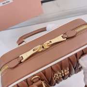 Uubags Miu Miu Arcadie matelassé nappa leather bag in brown 22x10.5x7.5cm - 4