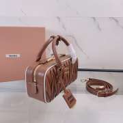 Uubags Miu Miu Arcadie matelassé nappa leather bag in brown 22x10.5x7.5cm - 2