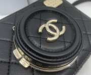 Uubags Chanel Black Lambskin Light Gold Camera Bag 11.5x16x6cm - 5