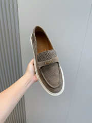 Uubags Versace Men's Giuliano Suede Loafers In Light Brown - 2