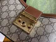Uubags Gucci Padlock small beige and ebony GG Supreme canvas bag 26.5x13.5x4.5cm - 3