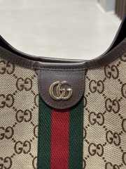 Uubags Gucci Giglio large tote bag beige and dark brown GG canvas 60x47x16cm - 6