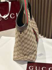 Uubags Gucci Giglio large tote bag beige and dark brown GG canvas 60x47x16cm - 2