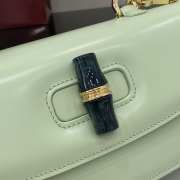 Uubags Gucci Bamboo Diva medium bag in avocado green 26.6x13x8cm - 2
