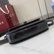 Uubags Gucci Bamboo Diva medium bag in black shiny leather 26.6x13x8cm - 6