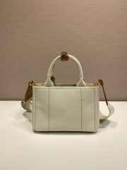 Uubags Prada Jardinière linen blend mini-bag in natural 22x15x13cm - 2