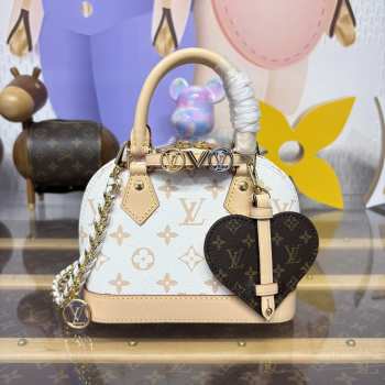 Uubags Louis Vuitton M14339 Alma Nano Bag White 18x12x8cm