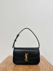Uubags YSL Solferino Medium Leather Box Bag In Black 24x17x8.5cm - 1