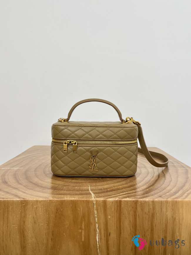 Uubags YSL Gaby Mini Vanity Bag In Lambskin Strong Moss 18x11x6.5cm - 1