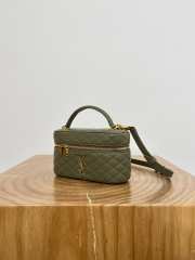 Uubags YSL Gaby Mini Vanity Bag In Lambskin Green 18x11x6.5cm - 2